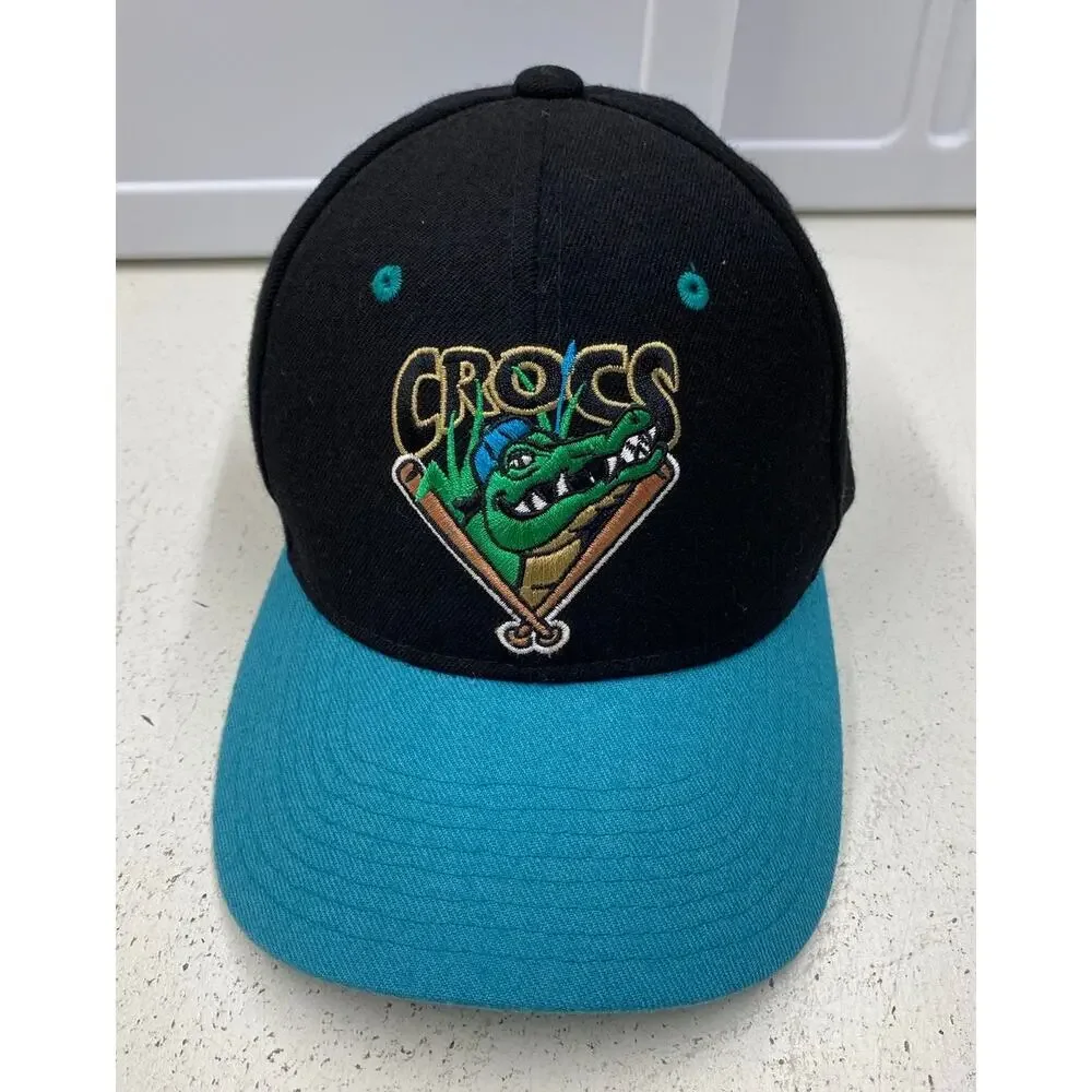VTG Y2K Zephyr MiLB Cape Fear Crocs stitched snapback baseball hat cap